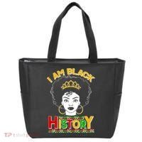 I Am Black History Royal Black Woman Tote Bag thumb 0
