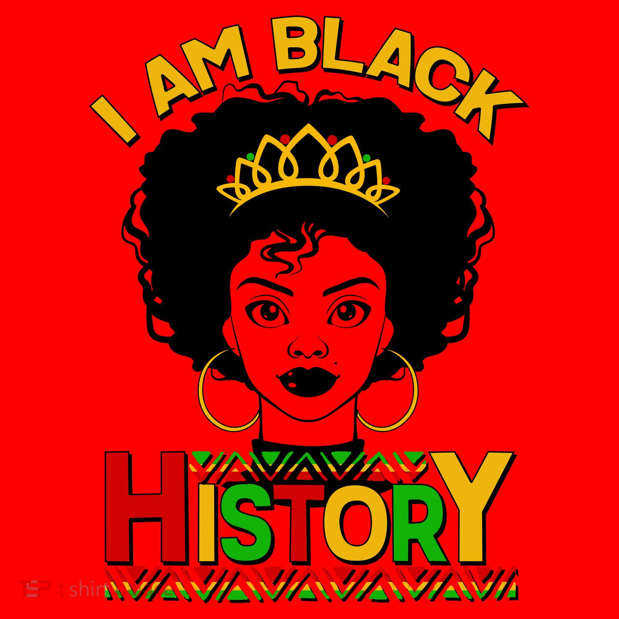 I Am Black History Royal Black Woman Santa Hat