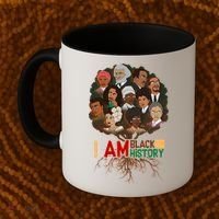 I Am Black History Tree Roots Coffee Mug thumb 2