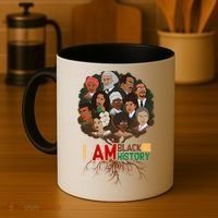 I Am Black History Tree Roots Coffee Mug thumb 4
