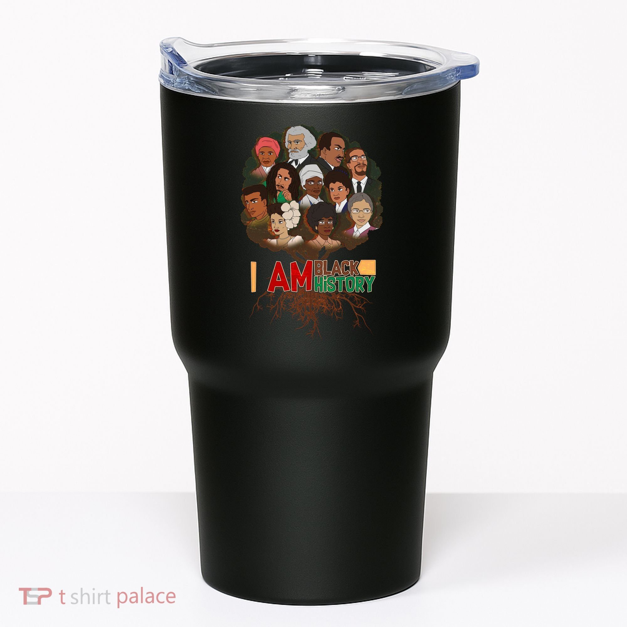 I Am Black History Tree Roots Tumbler
