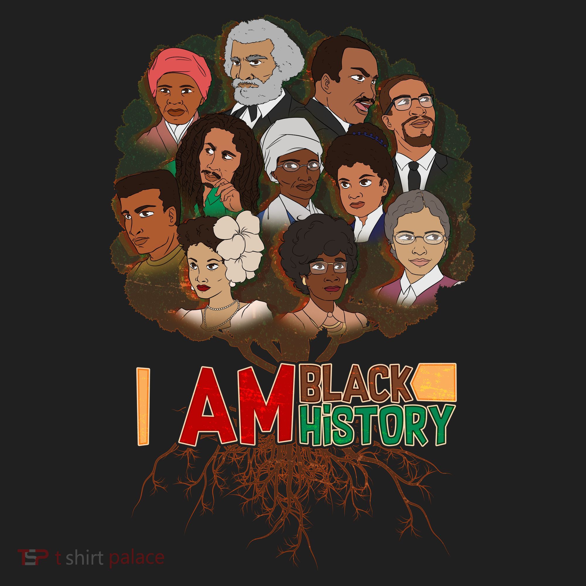 I Am Black History Tree Roots Tumbler