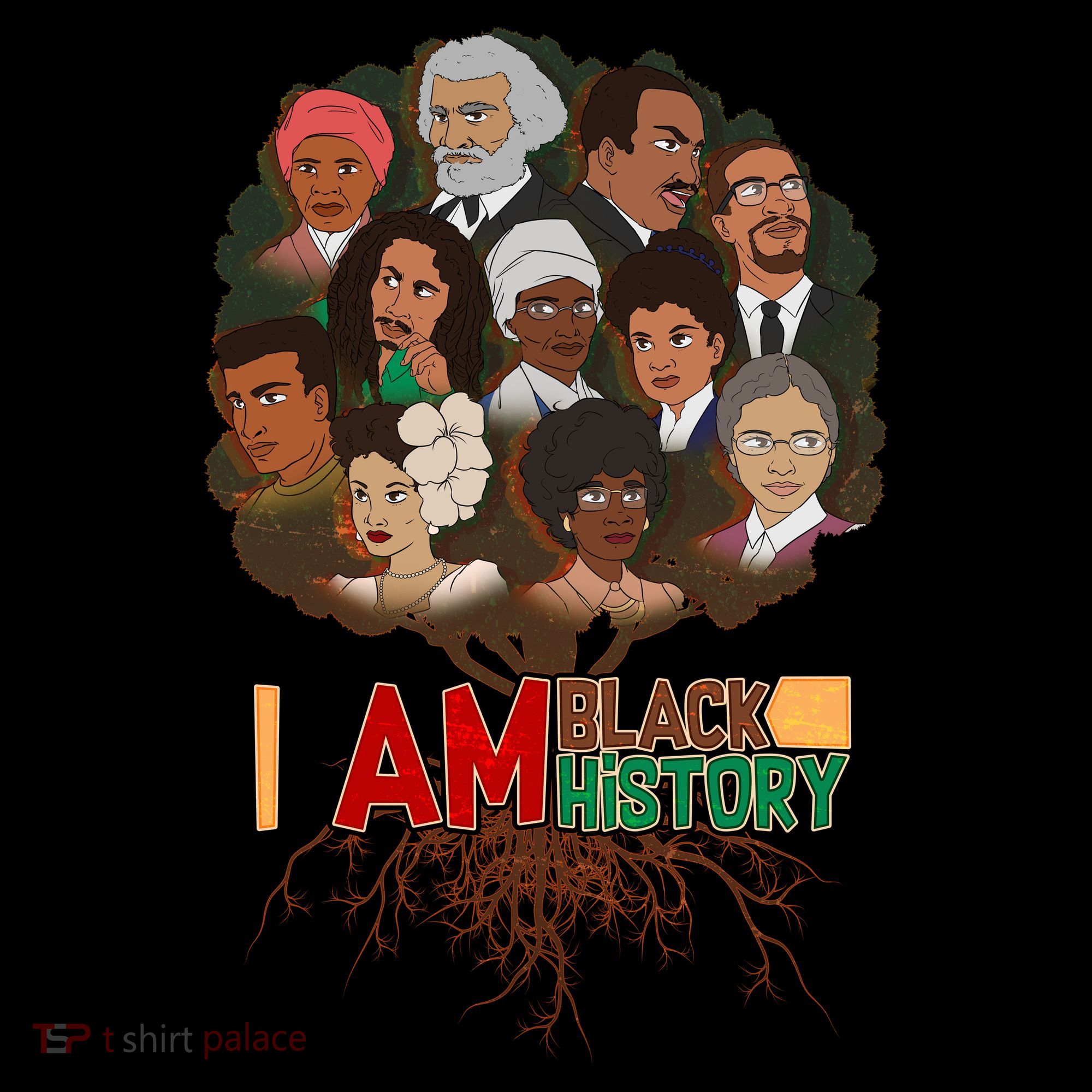 I Am Black History Tree Roots Visor