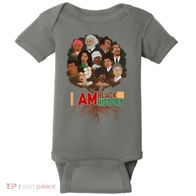 I Am Black History Tree Roots Baby Bodysuit