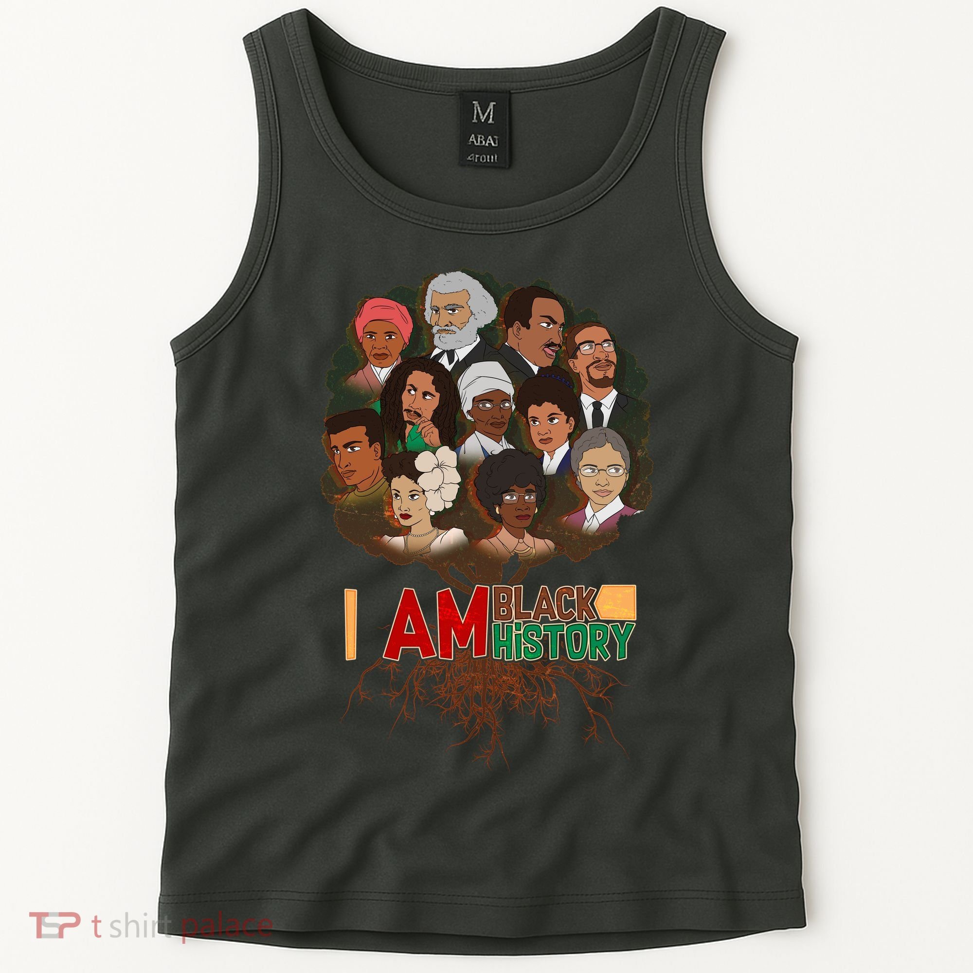 I Am Black History Tree Roots Tank Top