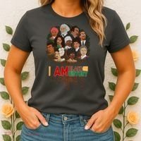 I Am Black History Tree Roots Women's T-Shirt thumb 2