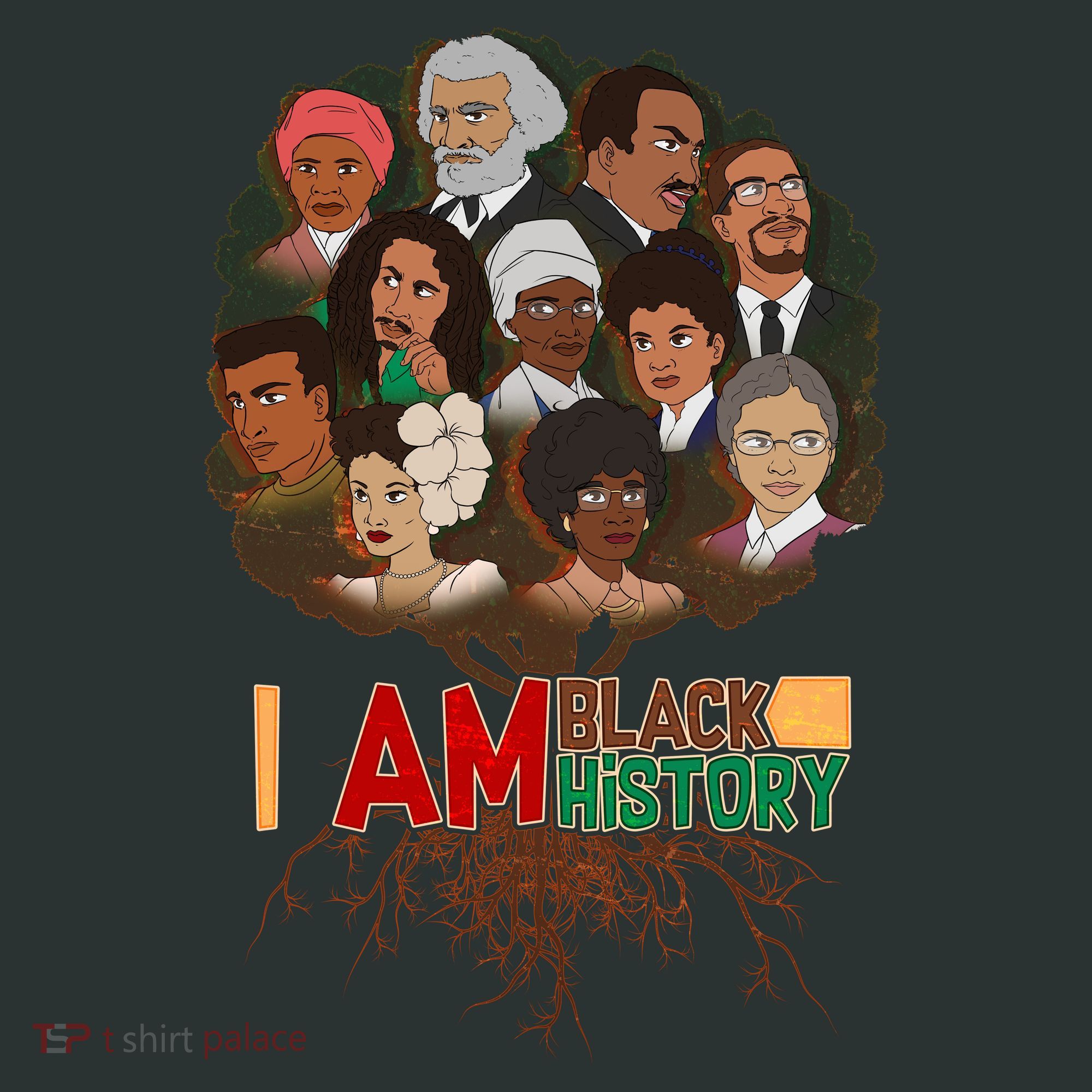 I Am Black History Tree Roots Kids Hoodie