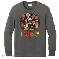I Am Black History Tree Roots Kids Long Sleeve Shirt thumb 0