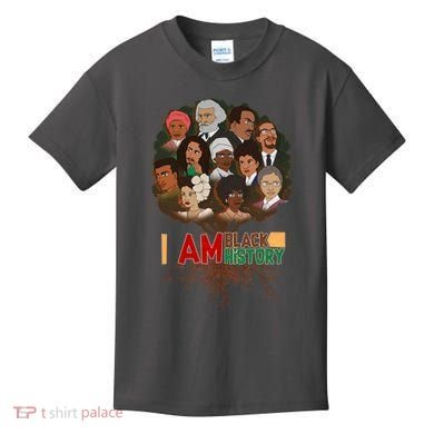 I Am Black History Tree Roots Kids T-Shirt