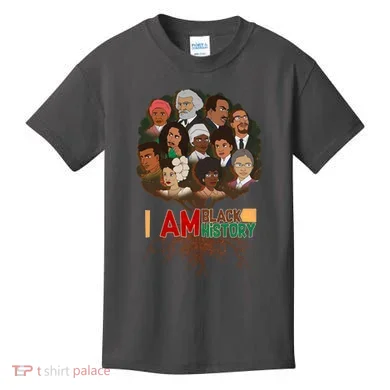I Am Black History Tree Roots Kids T-Shirt