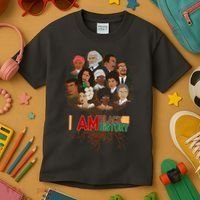 I Am Black History Tree Roots Kids T-Shirt thumb 3