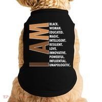 I Am Black Woman Educated Black History Month Doggie Tank thumb 0