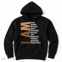 I Am Black Woman Educated Black History Month Hoodie thumb 0