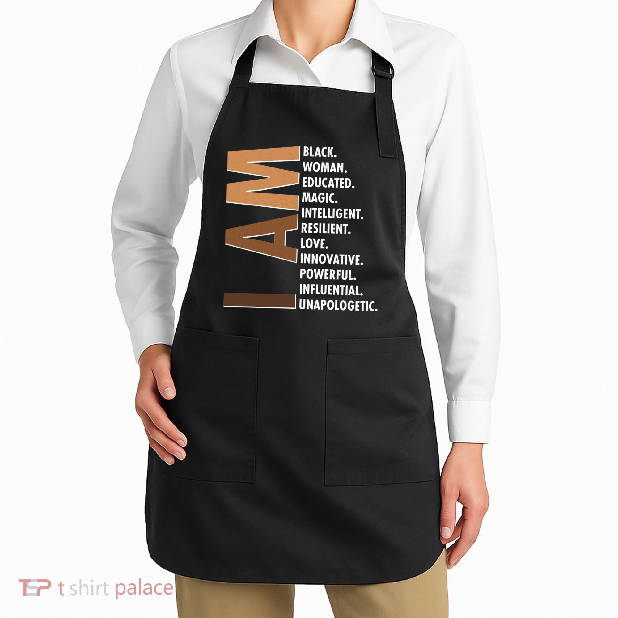 I Am Black Woman Educated Black History Month Apron