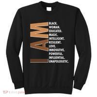 I Am Black Woman Educated Black History Month Sweatshirt thumb 0