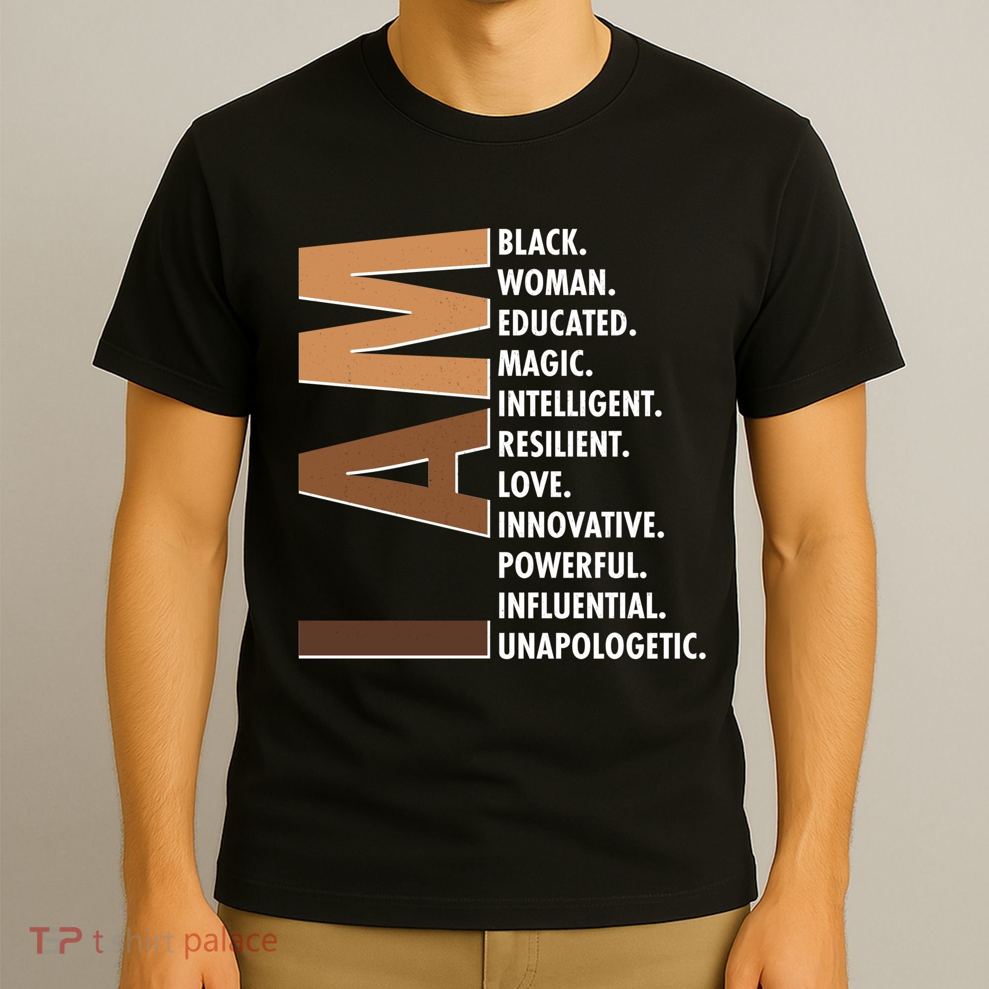 I Am Black Woman Educated Black History Month T-Shirt
