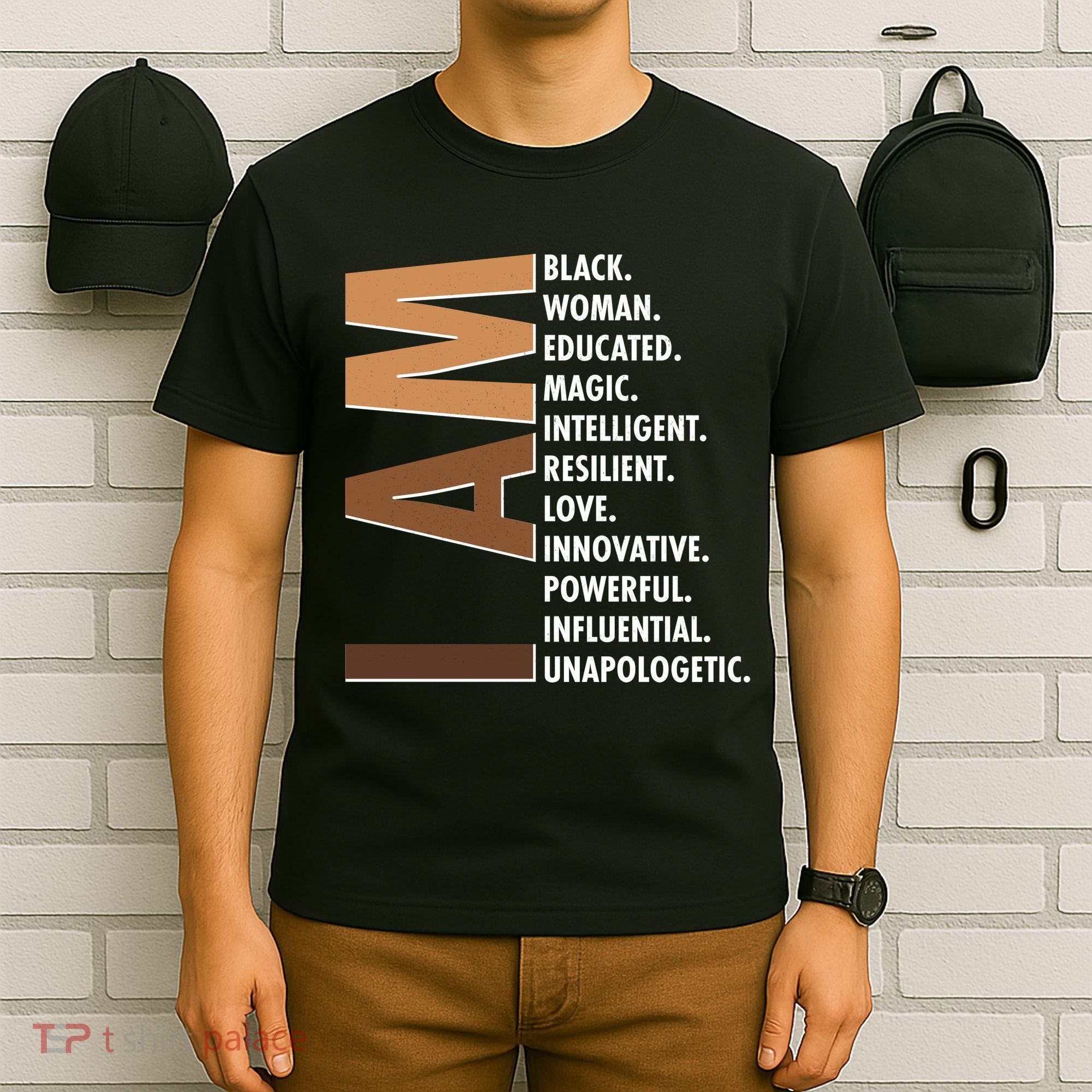 I Am Black Woman Educated Black History Month T-Shirt