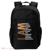 I Am Black Woman Educated Black History Month Backpack thumb 0