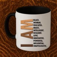 I Am Black Woman Educated Black History Month Coffee Mug thumb 2