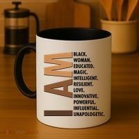 I Am Black Woman Educated Black History Month Coffee Mug thumb 4