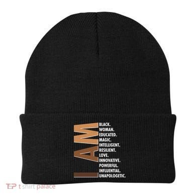 I Am Black Woman Educated Black History Month Beanie