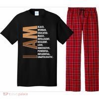 I Am Black Woman Educated Black History Month Pajama Set thumb 0