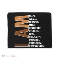 I Am Black Woman Educated Black History Month Mousepad thumb 0