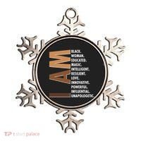 I Am Black Woman Educated Black History Month Ornament thumb 0