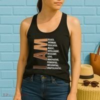 I Am Black Woman Educated Black History Month Women's Tank Top thumb 2
