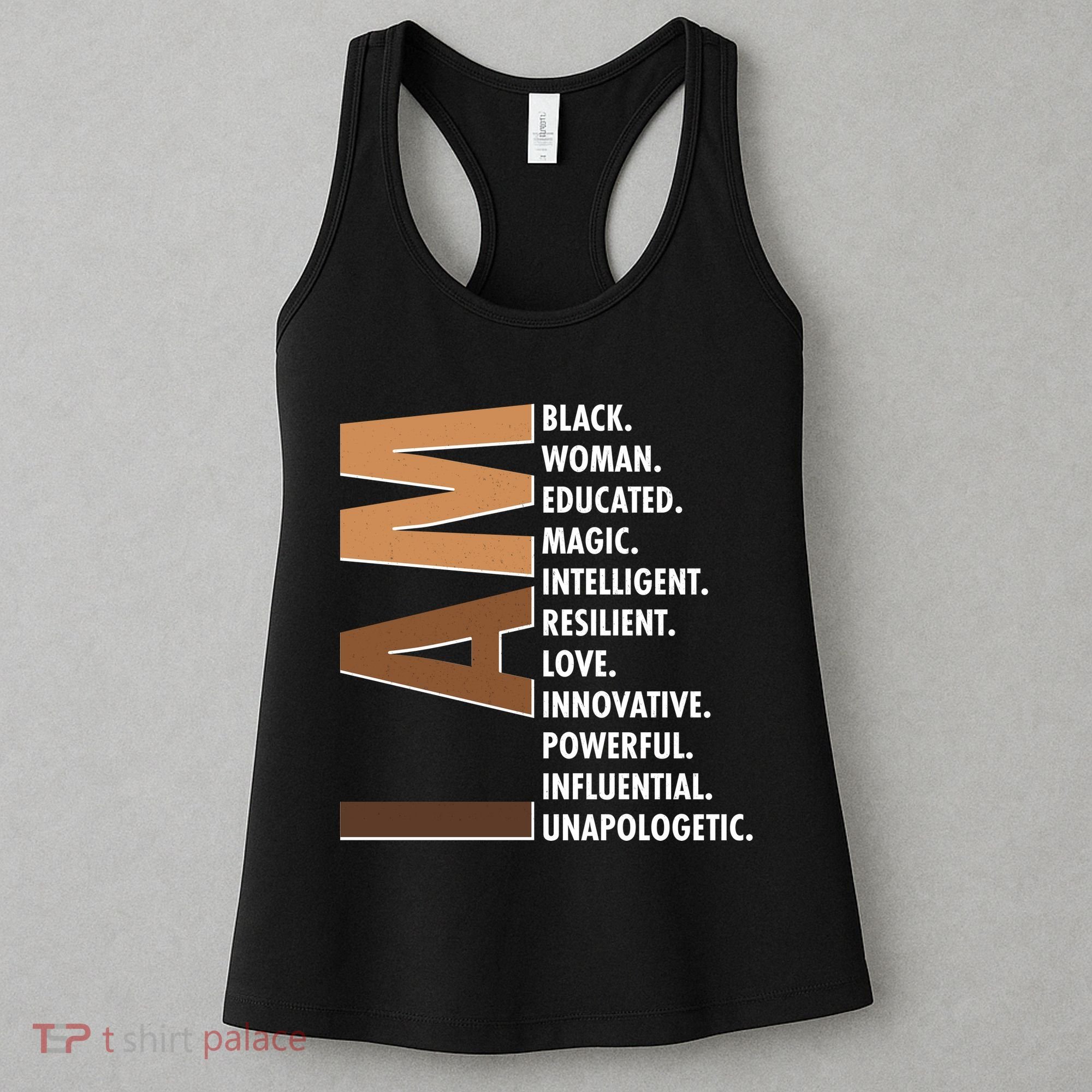 I Am Black Woman Educated Black History Month Women's Tank Top