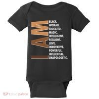 I Am Black Woman Educated Black History Month Baby Bodysuit thumb 0