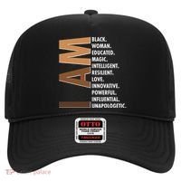 I Am Black Woman Educated Black History Month Hat thumb 0