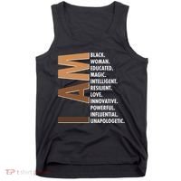 I Am Black Woman Educated Black History Month Tank Top thumb 0