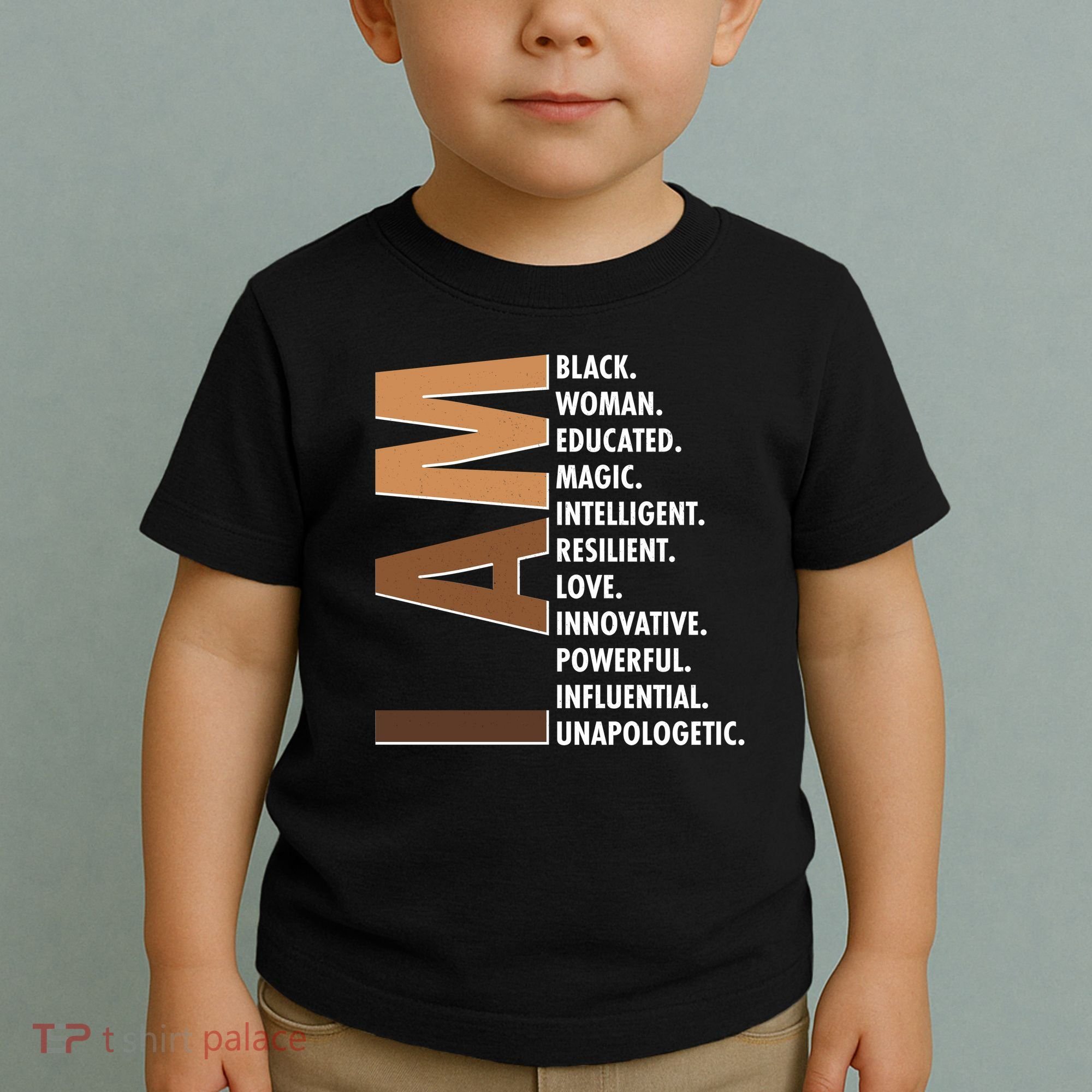 I Am Black Woman Educated Black History Month Toddler T-Shirt