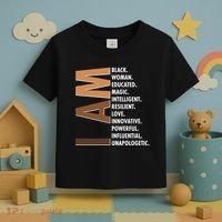 I Am Black Woman Educated Black History Month Toddler T-Shirt thumb 3