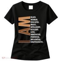 I Am Black Woman Educated Black History Month Women's T-Shirt thumb 0