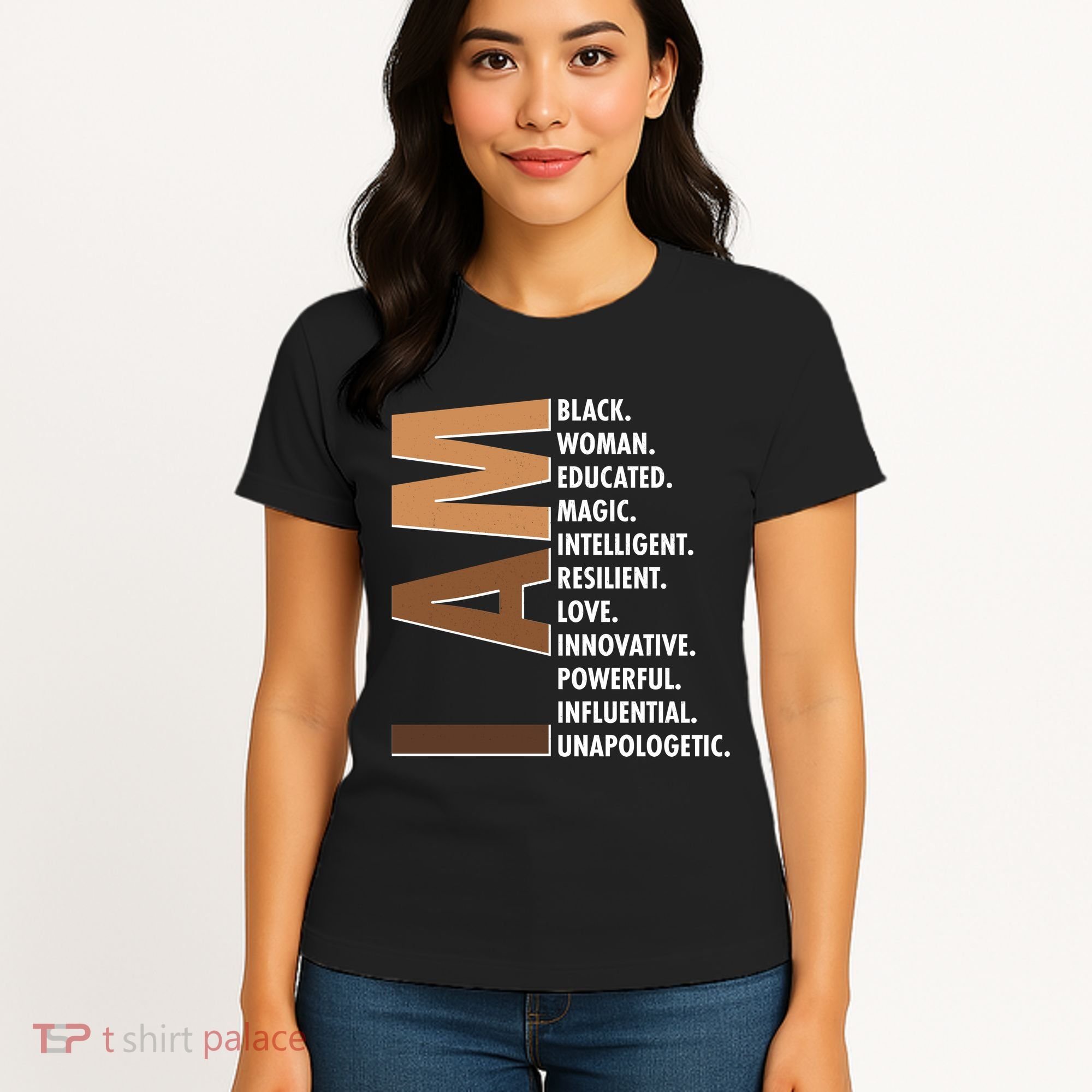 I Am Black Woman Educated Black History Month Women's T-Shirt