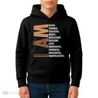 I Am Black Woman Educated Black History Month Kids Hoodie thumb 4