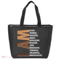 I Am Black Woman Educated Black History Month Tote Bag thumb 0
