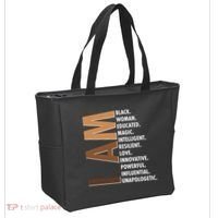 I Am Black Woman Educated Black History Month Tote Bag thumb 2