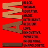I Am Black Woman Educated Black History Month Santa Hat thumb 1