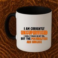 I Am Currently Unsupervised The Possibilities Are Endless Coffee Mug thumb 2