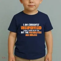 I Am Currently Unsupervised The Possibilities Are Endless Toddler T-Shirt thumb 2