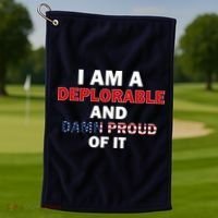 I Am Deplorable And I'm Proud Golf Towel thumb 1