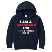 I Am Deplorable And I'm Proud Kids Hoodie thumb 0