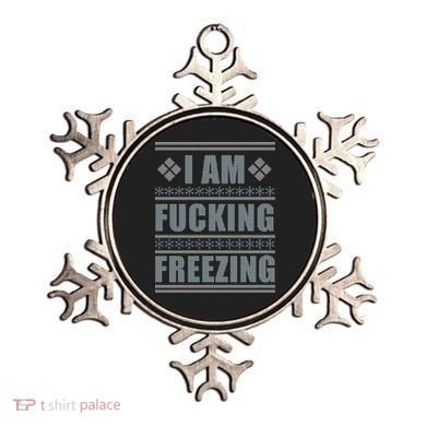 I Am F*cking Freezing Ugly X-mas Ornament