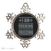 I Am F*cking Freezing Ugly X-mas Ornament thumb 0