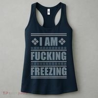 I Am F*cking Freezing Ugly X-mas Women's Tank Top thumb 3