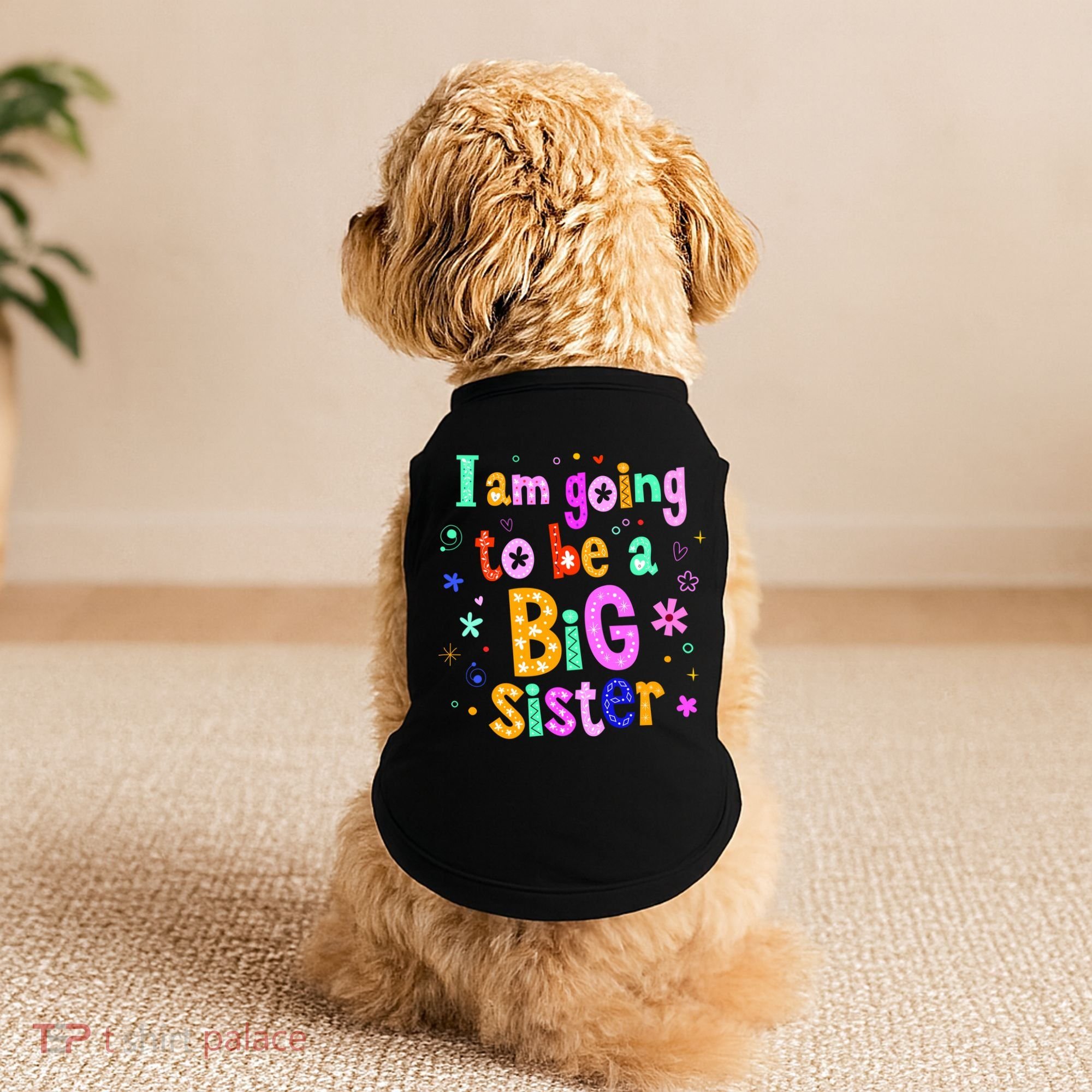 I Am Going To Be A Big Sister Doggie Tank