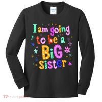 I Am Going To Be A Big Sister Kids Long Sleeve Shirt thumb 0